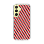 スリムプロテクションケース［ Small Stripe - Red × Black ］