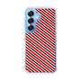 スリムプロテクションケース［ Small Stripe - Red × Black ］