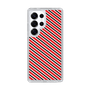 スリムプロテクションケース［ Small Stripe - Red × Black ］