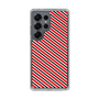 スリムプロテクションケース［ Small Stripe - Red × Black ］