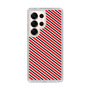 スリムプロテクションケース［ Small Stripe - Red × Black ］