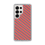 スリムプロテクションケース［ Small Stripe - Red × Black ］