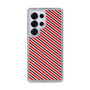 スリムプロテクションケース［ Small Stripe - Red × Black ］