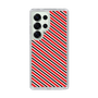 スリムプロテクションケース［ Small Stripe - Red × Black ］
