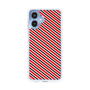 スリムプロテクションケース［ Small Stripe - Red × Black ］