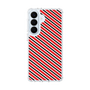 スリムプロテクションケース［ Small Stripe - Red × Black ］