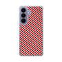 スリムプロテクションケース［ Small Stripe - Red × Black ］