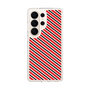 スリムプロテクションケース［ Small Stripe - Red × Black ］