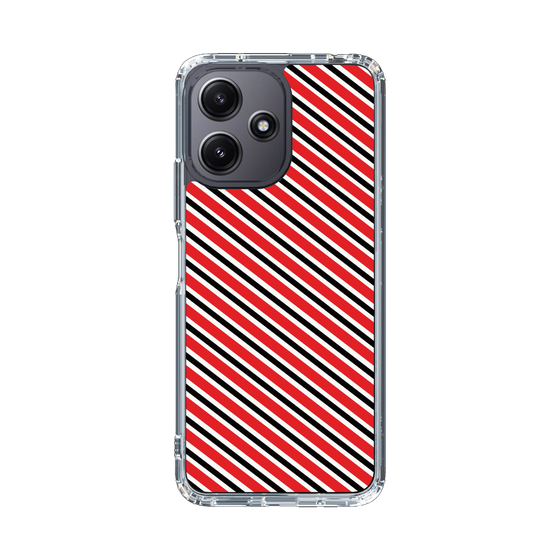 スリムプロテクションケース［ Small Stripe - Red × Black ］