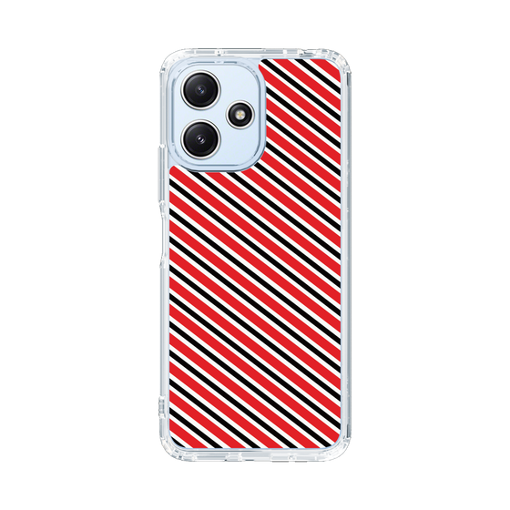 スリムプロテクションケース［ Small Stripe - Red × Black ］