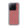 スリムプロテクションケース［ Small Stripe - Red × Black ］