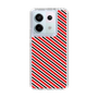 スリムプロテクションケース［ Small Stripe - Red × Black ］