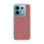 スリムプロテクションケース［ Small Stripe - Red × Black ］