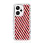 スリムプロテクションケース［ Small Stripe - Red × Black ］