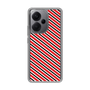 スリムプロテクションケース［ Small Stripe - Red × Black ］