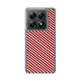 スリムプロテクションケース［ Small Stripe - Red × Black ］