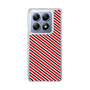スリムプロテクションケース［ Small Stripe - Red × Black ］