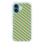 スリムプロテクションケース［ Small Stripe - Green × Orange ］