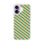 スリムプロテクションケース［ Small Stripe - Green × Orange ］