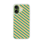 スリムプロテクションケース［ Small Stripe - Green × Orange ］
