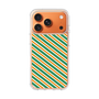 スリムプロテクションケース［ Small Stripe - Green × Orange ］