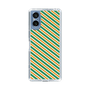 スリムプロテクションケース［ Small Stripe - Green × Orange ］