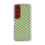 スリムプロテクションケース［ Small Stripe - Green × Orange ］