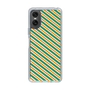 スリムプロテクションケース［ Small Stripe - Green × Orange ］