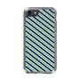 スリムプロテクションケース［ Small Stripe - Navy × Green ］