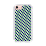 スリムプロテクションケース［ Small Stripe - Navy × Green ］