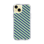 スリムプロテクションケース［ Small Stripe - Navy × Green ］