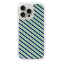 スリムプロテクションケース［ Small Stripe - Navy × Green ］