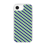 スリムプロテクションケース［ Small Stripe - Navy × Green ］