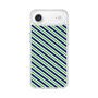 スリムプロテクションケース［ Small Stripe - Navy × Green ］