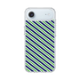 スリムプロテクションケース［ Small Stripe - Navy × Green ］