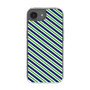 スリムプロテクションケース［ Small Stripe - Navy × Green ］