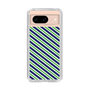 スリムプロテクションケース［ Small Stripe - Navy × Green ］