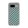 スリムプロテクションケース［ Small Stripe - Navy × Green ］