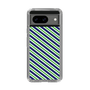 スリムプロテクションケース［ Small Stripe - Navy × Green ］