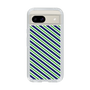 スリムプロテクションケース［ Small Stripe - Navy × Green ］