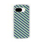 スリムプロテクションケース［ Small Stripe - Navy × Green ］