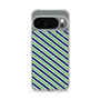 スリムプロテクションケース［ Small Stripe - Navy × Green ］