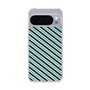 スリムプロテクションケース［ Small Stripe - Navy × Green ］