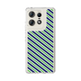スリムプロテクションケース［ Small Stripe - Navy × Green ］
