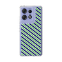 スリムプロテクションケース［ Small Stripe - Navy × Green ］