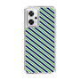 スリムプロテクションケース［ Small Stripe - Navy × Green ］