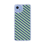 スリムプロテクションケース［ Small Stripe - Navy × Green ］
