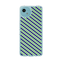 スリムプロテクションケース［ Small Stripe - Navy × Green ］