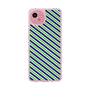 スリムプロテクションケース［ Small Stripe - Navy × Green ］