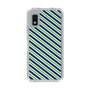 スリムプロテクションケース［ Small Stripe - Navy × Green ］